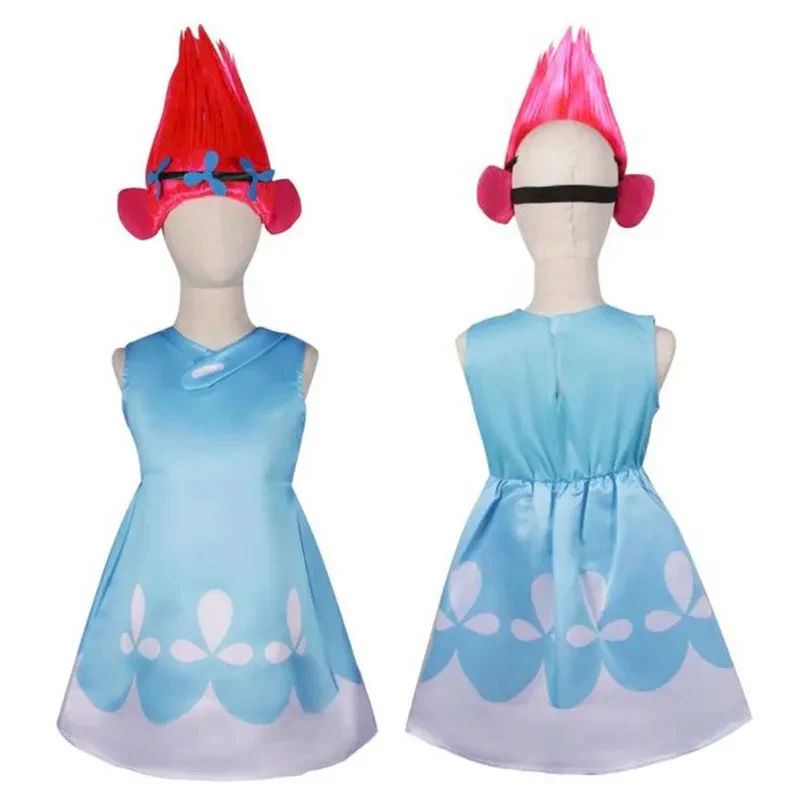 KKL3Halloween Deluxe Kid Girl Princess Trolls Costume With Poppy Troll Wig k15[[
KKL3Halloween Deluxe Kid Girl Princess Trolls Costume With Poppy Troll Wig k15[[