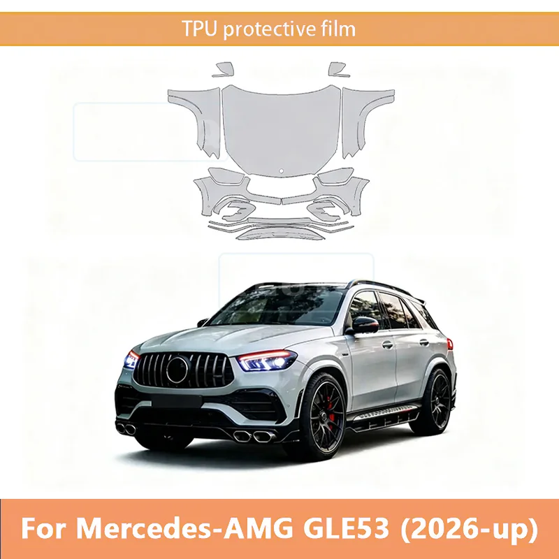 For Mercedes Benz AMG GLE 53 2026 Front Bumper Hood Engine Paint Protection Film Anti-Scratch TPU Transparent Pre Cut Sticker
For Mercedes Benz AMG GLE 53 2026 Front Bumper Hood Engine Paint Protection Film Anti-Scratch TPU Transparent Pre Cut Sticker