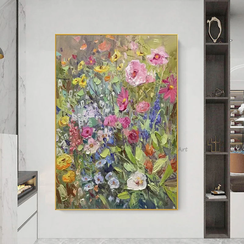 100% Hand-painted Canvas Oil Paintings Knife Flower Decoration Picture Modern Living Room Wall Art Decor Painting Without Frame
100% Hand-painted Canvas Oil Paintings Knife Flower Decoration Picture Modern Living Room Wall Art Decor Painting Without Frame