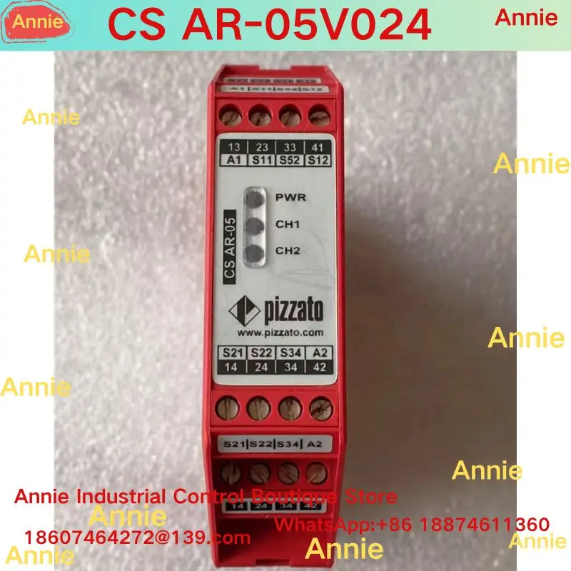 Second-hand test OK Safety relay CS AR-05V024
Second-hand test OK Safety relay CS AR-05V024