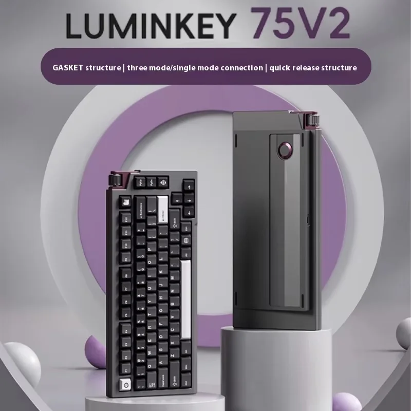 Luminkey 75v2 Mechanical Keyboard Bluetooth Wireless Aluminum Customizable Triple Mode Esports Gaming Lk75 Computer Peripheral
Luminkey 75v2 Mechanical Keyboard Bluetooth Wireless Aluminum Customizable Triple Mode Esports Gaming Lk75 Computer Peripheral