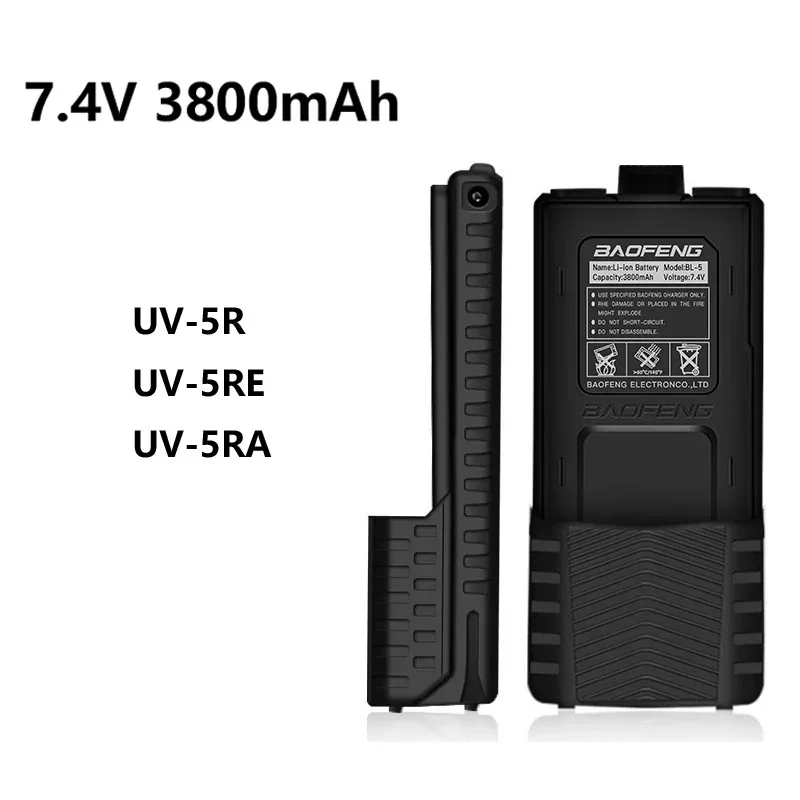 BaoFeng UV-5R Plus 3800mAh 7.4V Extended Battery BL-5 – Rechargeable Li-ion for UV5RE/UV5RA Walkie Talkie & Two-Way Radio
BaoFeng UV-5R Plus 3800mAh 7.4V Extended Battery BL-5 – Rechargeable Li-ion for UV5RE/UV5RA Walkie Talkie & Two-Way Radio