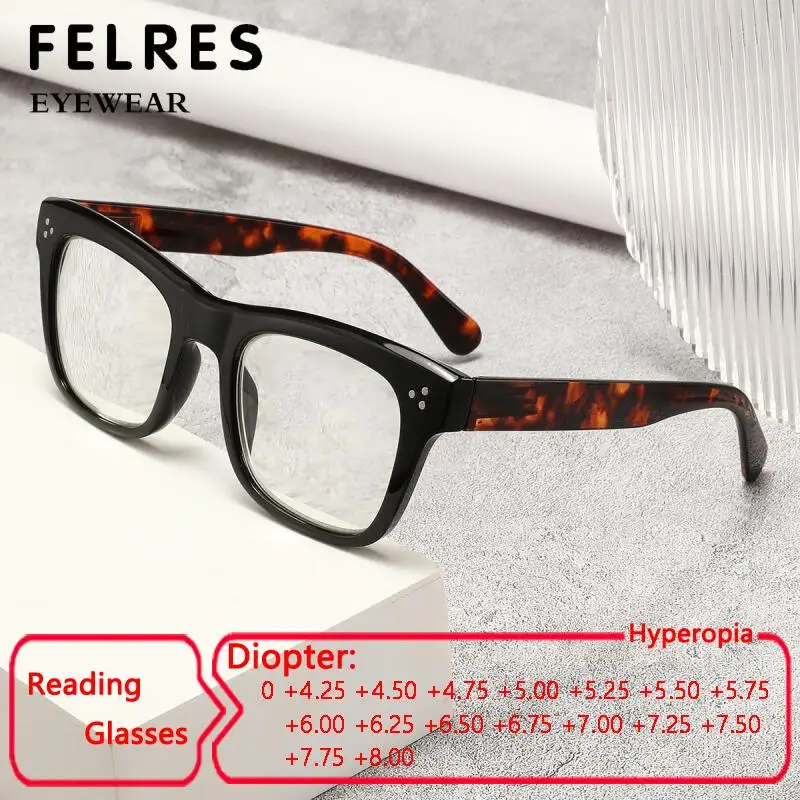 Vintage Square Anti Blue Light Reading Glasses Men Women +4.25 5.0 6.0 to +8.0 High Strength Prescription Presbyopic Eyewear
Vintage Square Anti Blue Light Reading Glasses Men Women +4.25 5.0 6.0 to +8.0 High Strength Prescription Presbyopic Eyewear