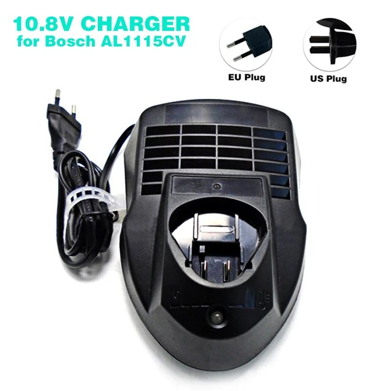 New Li-ion Replacement Charger AL1115CV For Bosch Power Tools Battery 10.8V BAT411,BAT412A,2 607 336 996, US/EU Plug
New Li-ion Replacement Charger AL1115CV For Bosch Power Tools Battery 10.8V BAT411,BAT412A,2 607 336 996, US/EU Plug