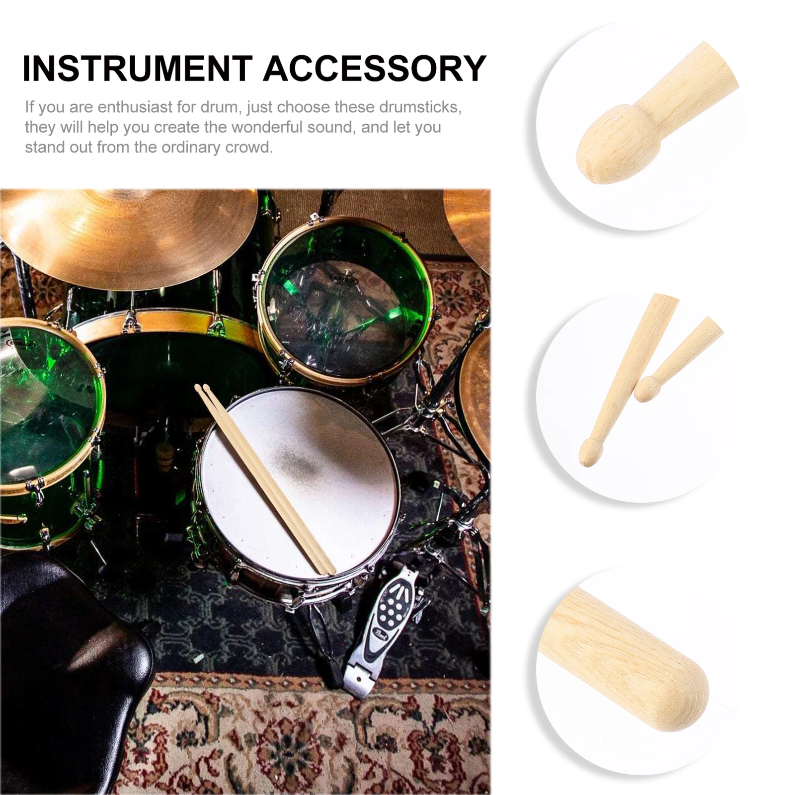1 Pair 7A Walnut Drumsticks Professional Percussion Instrument For Practice Performance Durable Balanced Beginner Friendly Music
1 Pair 7A Walnut Drumsticks Professional Percussion Instrument For Practice Performance Durable Balanced Beginner Friendly Music
