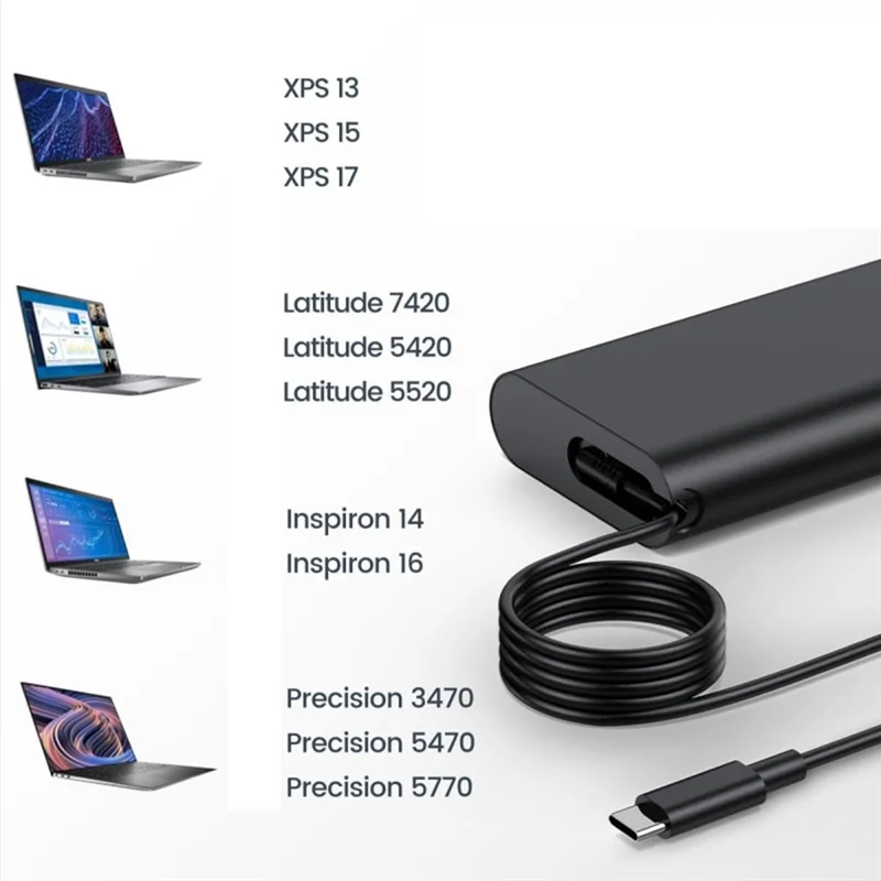 High Quality-90W USB C Laptop Charger For DELL XPS 15 17 Latitude 3000 7000 Series Precision 5470 3570 Type C AC Adapter Power C
High Quality-90W USB C Laptop Charger For DELL XPS 15 17 Latitude 3000 7000 Series Precision 5470 3570 Type C AC Adapter Power C