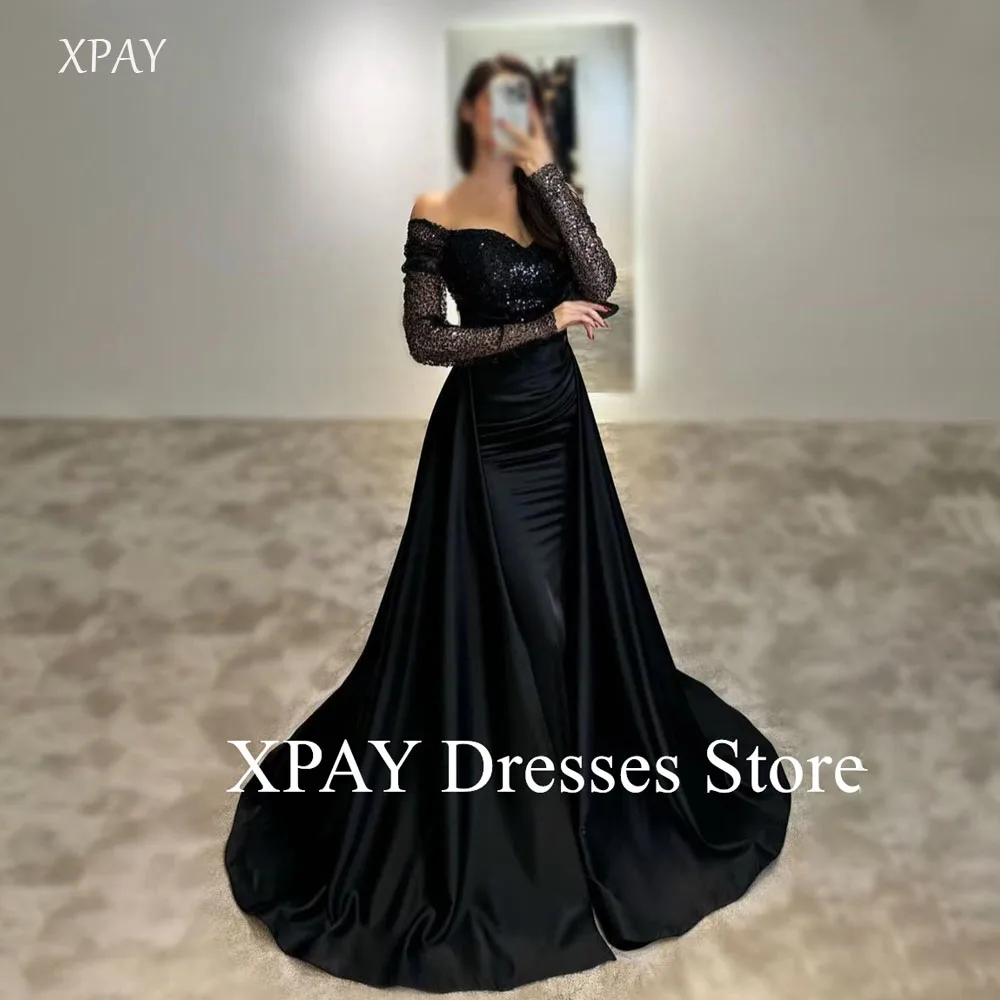 XPAY Luxury Banquet Ballroom Party Dresses Strapless Long Sleeves Glitter Dubai Prom GownsFormal Occasion Dress Customized
XPAY Luxury Banquet Ballroom Party Dresses Strapless Long Sleeves Glitter Dubai Prom GownsFormal Occasion Dress Customized