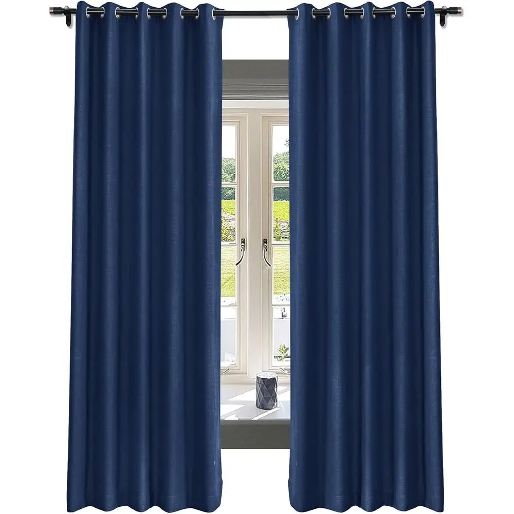 Navy Blue 50x84 Inch Thermal Insulated Linen Curtains, 2-Panel Set for Bedroom and Living Room
Navy Blue 50x84 Inch Thermal Insulated Linen Curtains, 2-Panel Set for Bedroom and Living Room