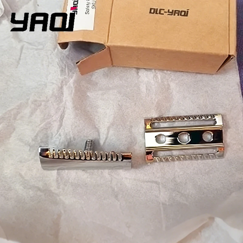 YAQI Men's Double-Edged Slant Safety Razor Head Replacement Chrome Lightweight High-Quality Aggressive Shaving Accessory
YAQI Men's Double-Edged Slant Safety Razor Head Replacement Chrome Lightweight High-Quality Aggressive Shaving Accessory