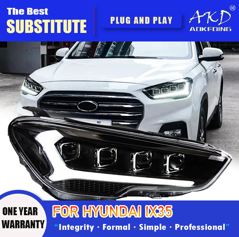 Фара AKD для Hyundai ix35, светодиодная фара 2018-2020, фары IX35 DRL, указатель поворота, дальний свет, линза проектора «ангельский глаз» 
Фара AKD для Hyundai ix35, светодиодная фара 2018-2020, фары IX35 DRL, указатель поворота, дальний свет, линза проектора «ангельский глаз»