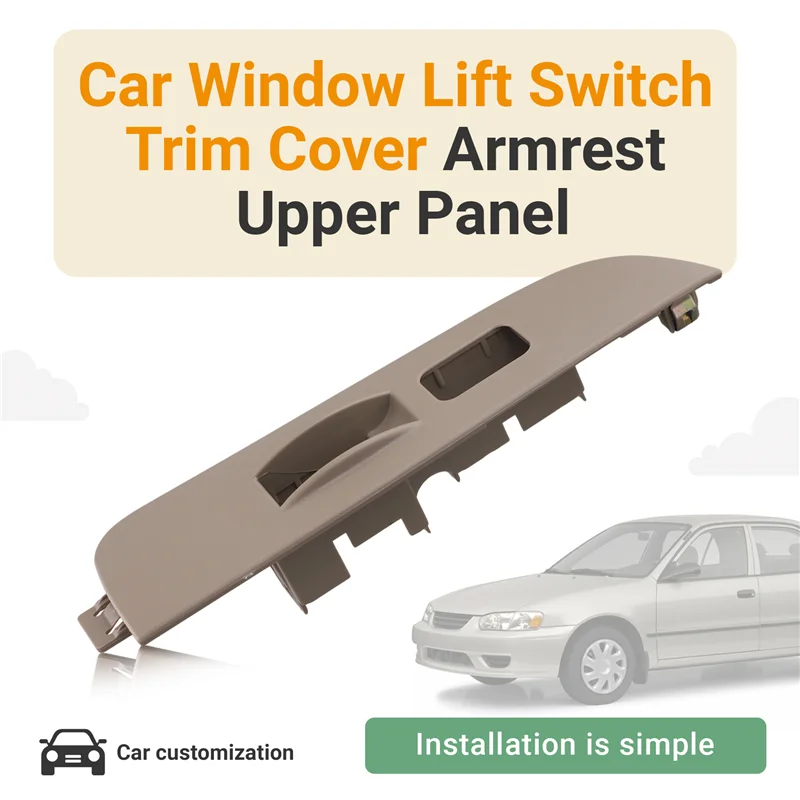 Right Front Door Armrest Upper Panel Trim 74231-02060-B0 For Toyota Corolla 1998-2002 Power Window Switch Bezel
Right Front Door Armrest Upper Panel Trim 74231-02060-B0 For Toyota Corolla 1998-2002 Power Window Switch Bezel