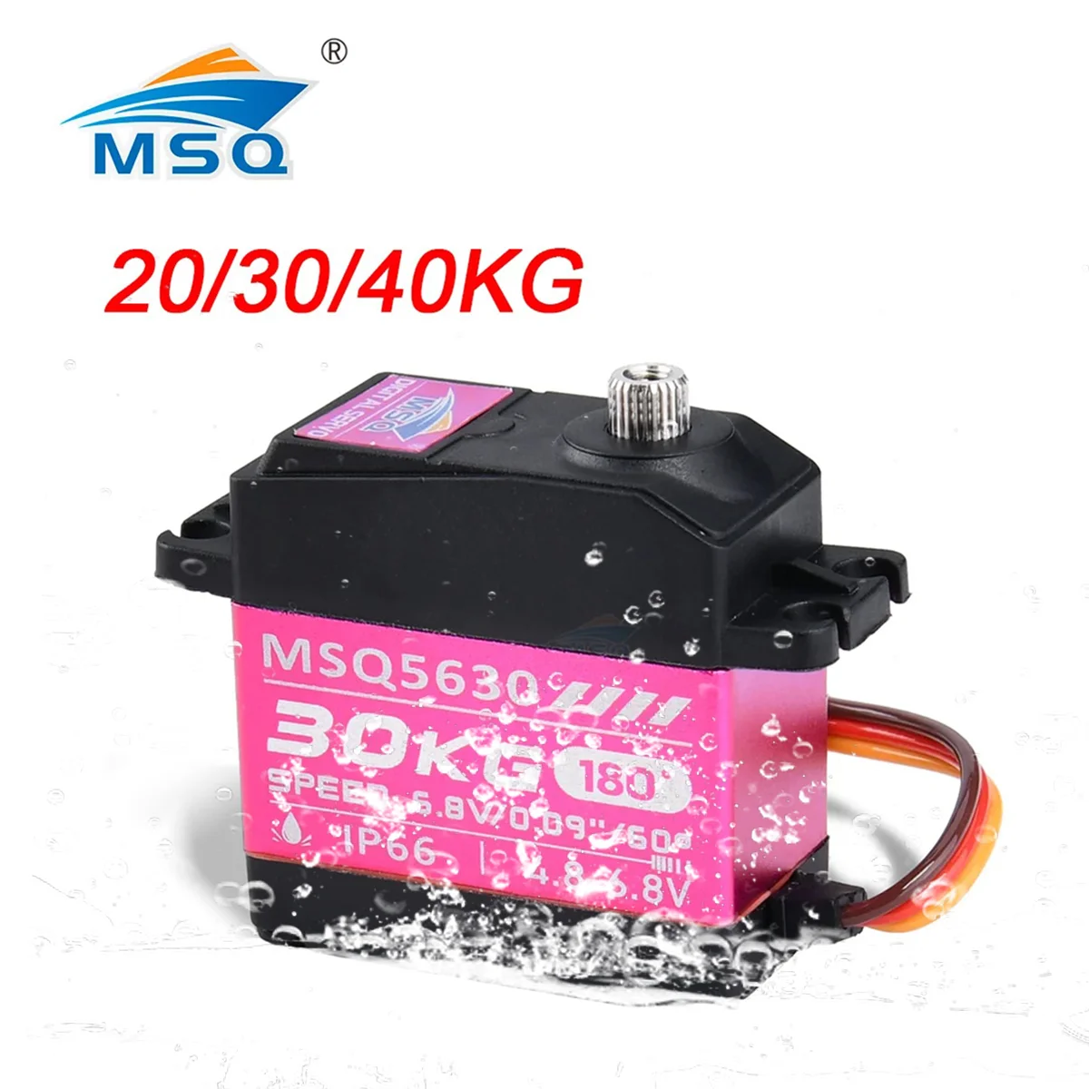 MSQ Digital Servo 20KG 30KG 40KG Large Torque Waterproof Servo 180 Degree for RC Boat/Car Crawler SCX10 Truck Robot Upgrade Part
MSQ Digital Servo 20KG 30KG 40KG Large Torque Waterproof Servo 180 Degree for RC Boat/Car Crawler SCX10 Truck Robot Upgrade Part