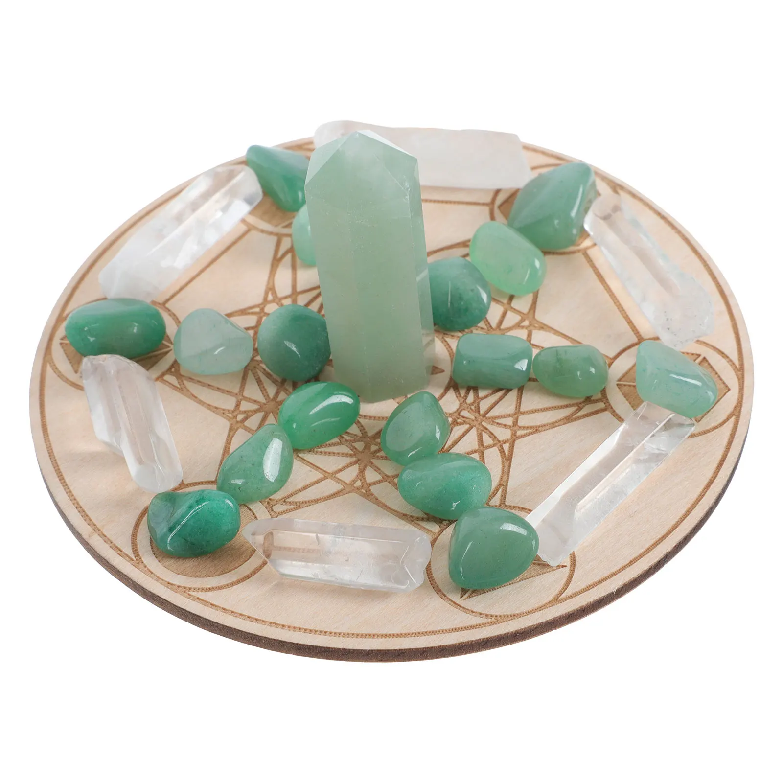 Energy Stone Platter Chakra Grid Board Green Seven Chakras Office Crafts Jewelry Kit Healing Crystals Therapy Meditation
Energy Stone Platter Chakra Grid Board Green Seven Chakras Office Crafts Jewelry Kit Healing Crystals Therapy Meditation