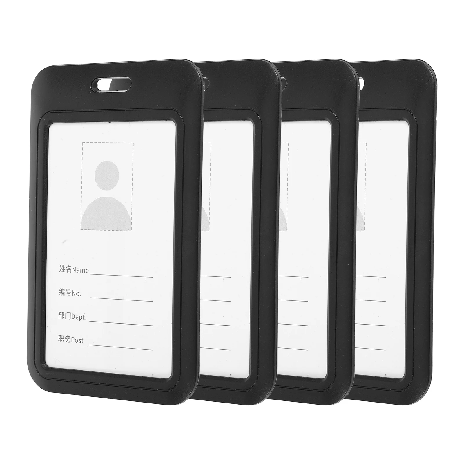 4pcs Id Holder Clear Hard Plastic Vertical Card Case Transparent Window Work Holder For Office Teacher Heavy Duty Name 
4pcs Id Holder Clear Hard Plastic Vertical Card Case Transparent Window Work Holder For Office Teacher Heavy Duty Name