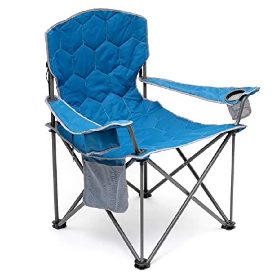 Outdoor/Travel/Picnic/Camp heavy duty 500 LBS XXL oversized camping chair in black steel frame with padded seat armrests cup ho
Outdoor/Travel/Picnic/Camp heavy duty 500 LBS XXL oversized camping chair in black steel frame with padded seat armrests cup ho