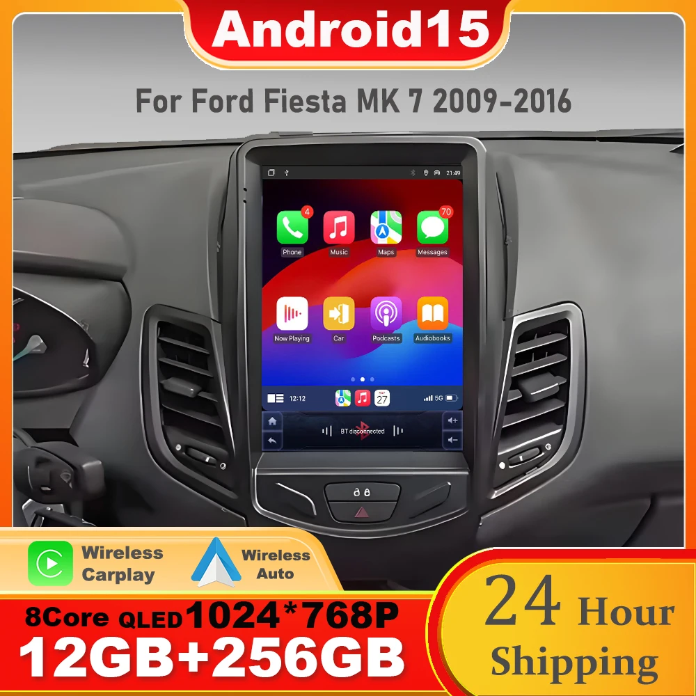 9.7"For Ford Fiesta MK 7 2009-2016 android 15 auto Car Radio Multimedia Video Player Navigation stereo 4G BT WIFI Stereo GPS
9.7"For Ford Fiesta MK 7 2009-2016 android 15 auto Car Radio Multimedia Video Player Navigation stereo 4G BT WIFI Stereo GPS