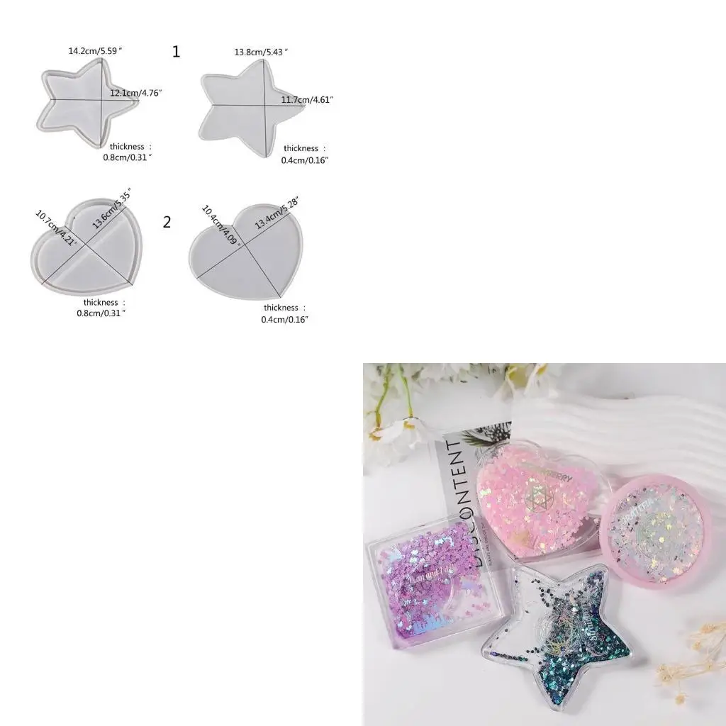 D46E Star Resin Casting Molds Shaker Molds Frame Epoxy Molds DIY Making-Craft
D46E Star Resin Casting Molds Shaker Molds Frame Epoxy Molds DIY Making-Craft