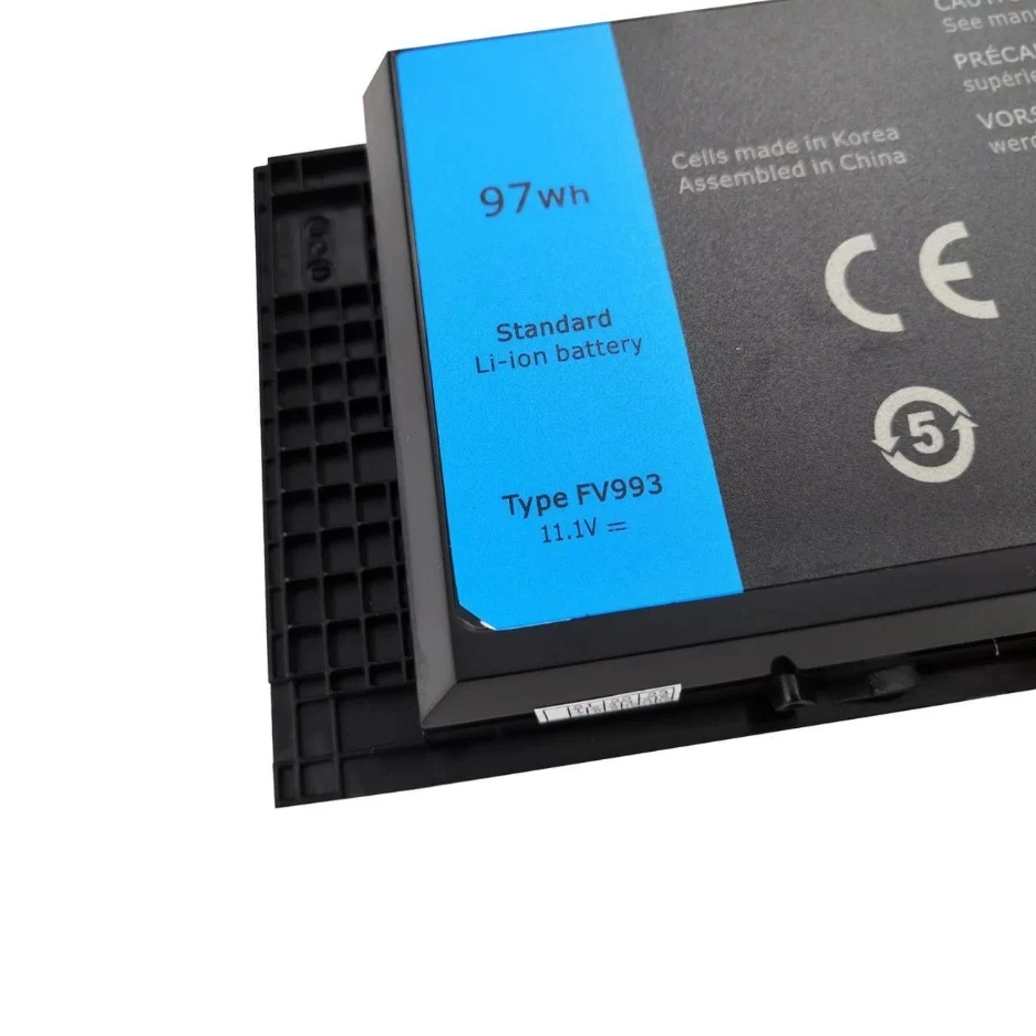 Laptop Battery FV993 KJ321 FJJ4W R7PND J5CG3 1C75X PG6RC For Precision M4600 M4700 M4800 M6600 M6700 M6800 Series 11.1V/97Wh
Laptop Battery FV993 KJ321 FJJ4W R7PND J5CG3 1C75X PG6RC For Precision M4600 M4700 M4800 M6600 M6700 M6800 Series 11.1V/97Wh
