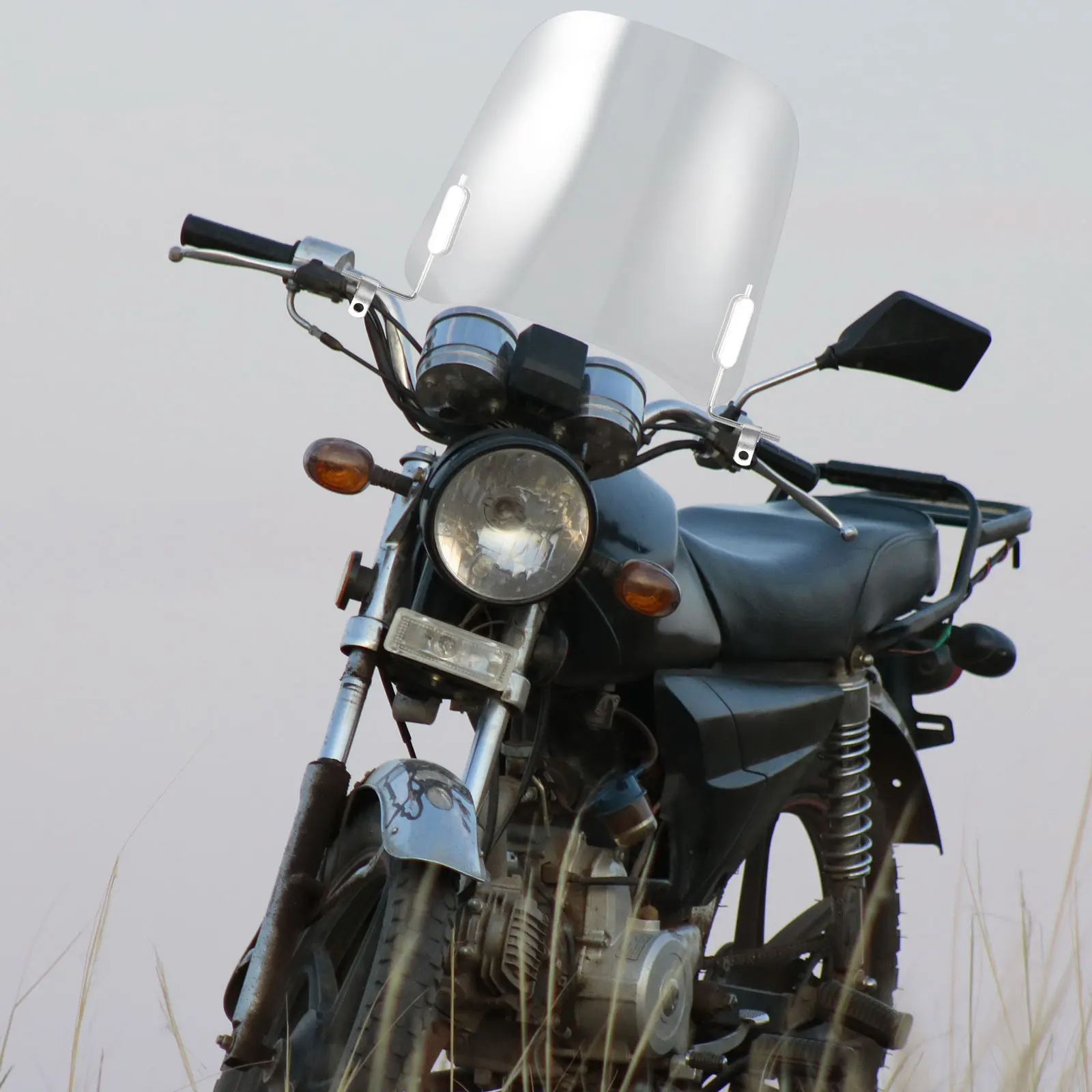 Motorcycle Windshield 2.2mm Thick Clear PC Front Windscreen Scooter Tricycle Transparent Rain for All
Motorcycle Windshield 2.2mm Thick Clear PC Front Windscreen Scooter Tricycle Transparent Rain for All