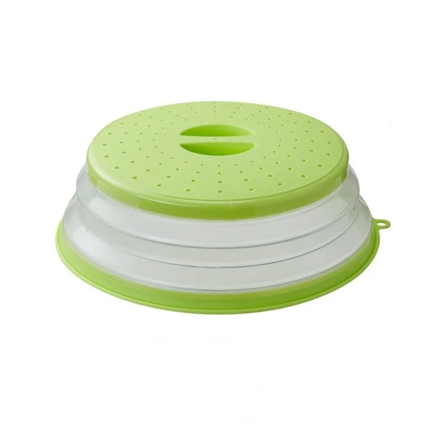1pc Microwave Splatter Cover; Heating Folding Cover; Silicone Freshkeeping Cover; Oilproof Splashproof Cover With Hook Cooking
1pc Microwave Splatter Cover; Heating Folding Cover; Silicone Freshkeeping Cover; Oilproof Splashproof Cover With Hook Cooking
