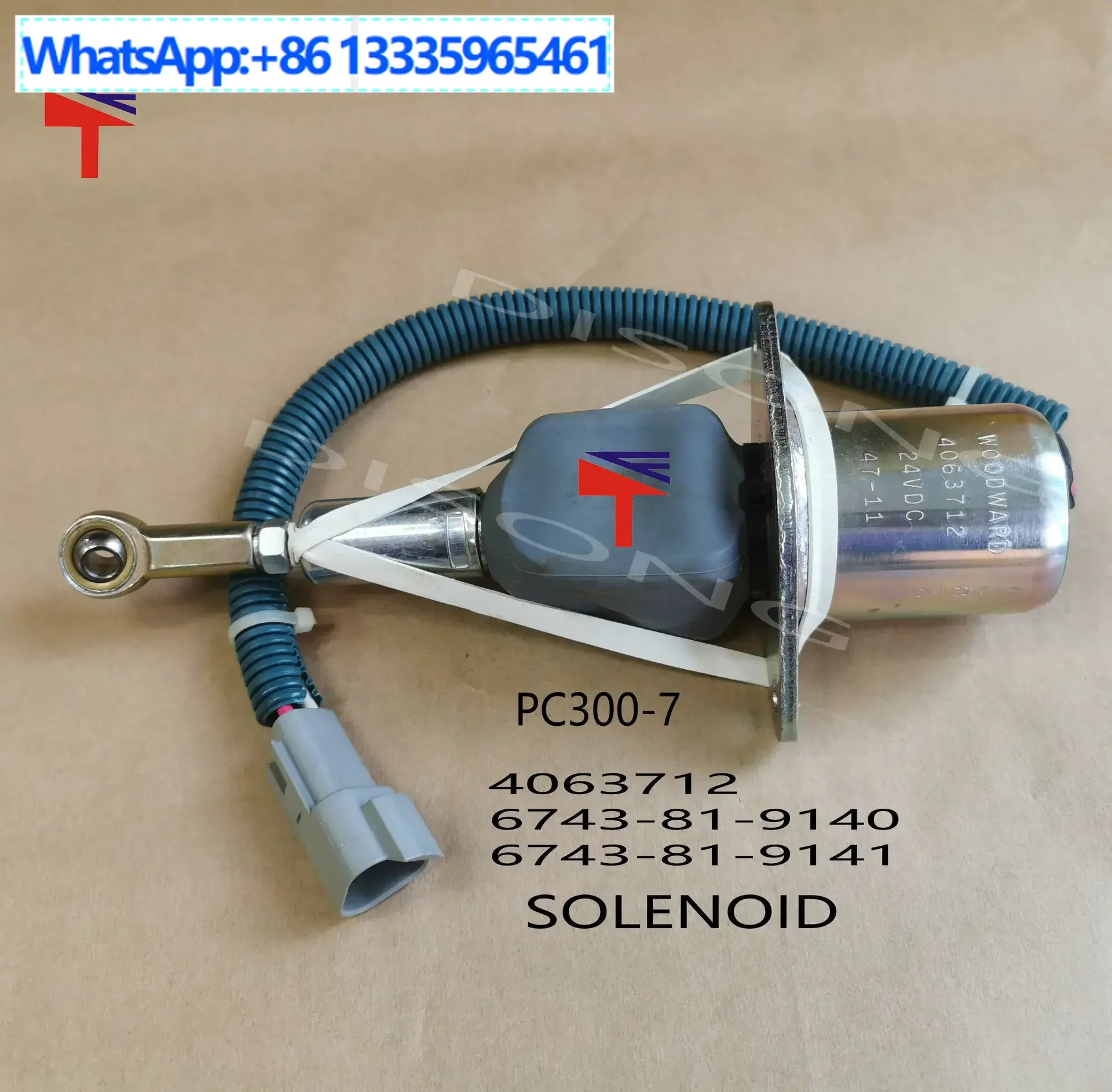 Excavator electrical parts, suitable for PC300-7 flameout solenoid valve 6743-81-9140 9141
Excavator electrical parts, suitable for PC300-7 flameout solenoid valve 6743-81-9140 9141