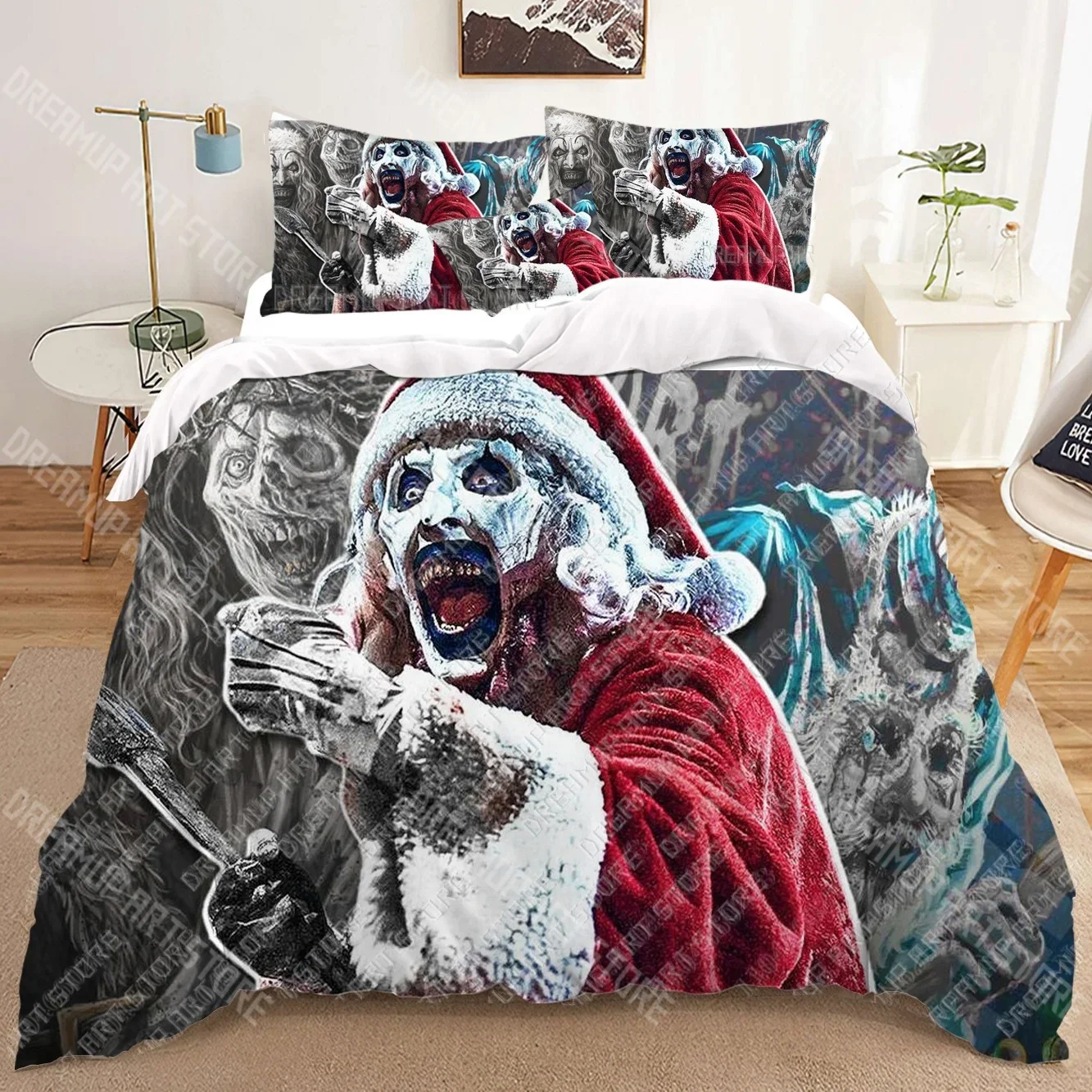 Terrifier horror 3D Bedding Sets print duvet cover Adults_ children bed comforter birthday gift dropshipping
Terrifier horror 3D Bedding Sets print duvet cover Adults_ children bed comforter birthday gift dropshipping