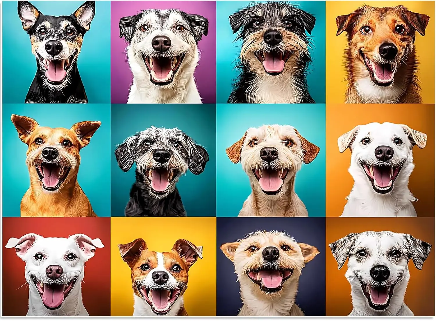Colorful Dog Portrait Collage Wooden Jigsaw Puzzle 1000 Pieces Family Night Leisure Game Cafe Pet Shop Window Wall Hanging Decor
Colorful Dog Portrait Collage Wooden Jigsaw Puzzle 1000 Pieces Family Night Leisure Game Cafe Pet Shop Window Wall Hanging Decor