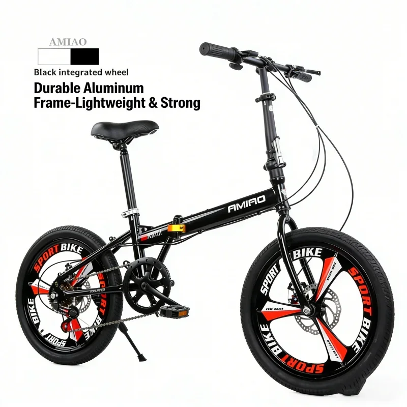 Black Adult Folding Bike with Integrated Wheel Portable Bicycle Disc Brake Variable Speed 20-inch Mobility Scooter
Black Adult Folding Bike with Integrated Wheel Portable Bicycle Disc Brake Variable Speed 20-inch Mobility Scooter