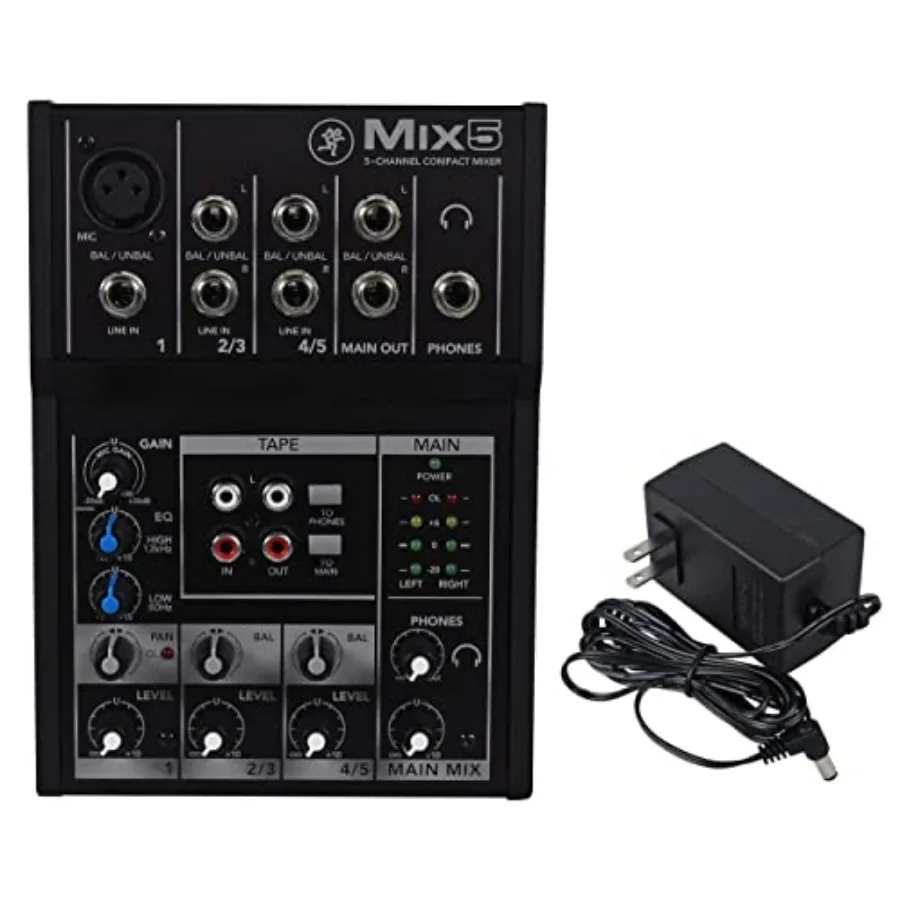 5-Channel Compact Mixer Black
5-Channel Compact Mixer Black