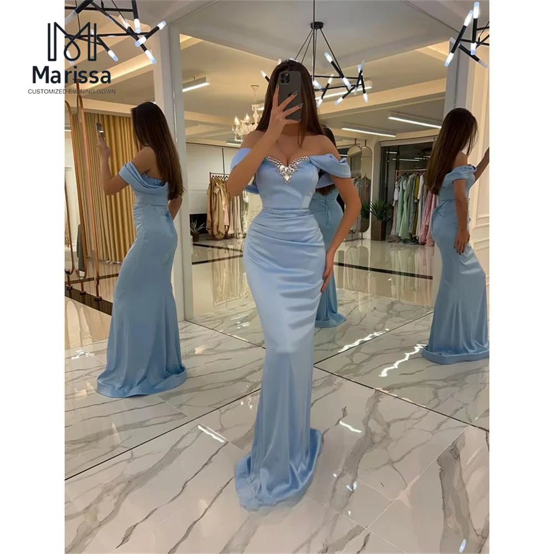 Marissa Evening Dresses Woman Elegant Luxury Prom Dresses 2025 V-neck Custom Made Long Fish Tail Party Dress for Wedding Women
Marissa Evening Dresses Woman Elegant Luxury Prom Dresses 2025 V-neck Custom Made Long Fish Tail Party Dress for Wedding Women