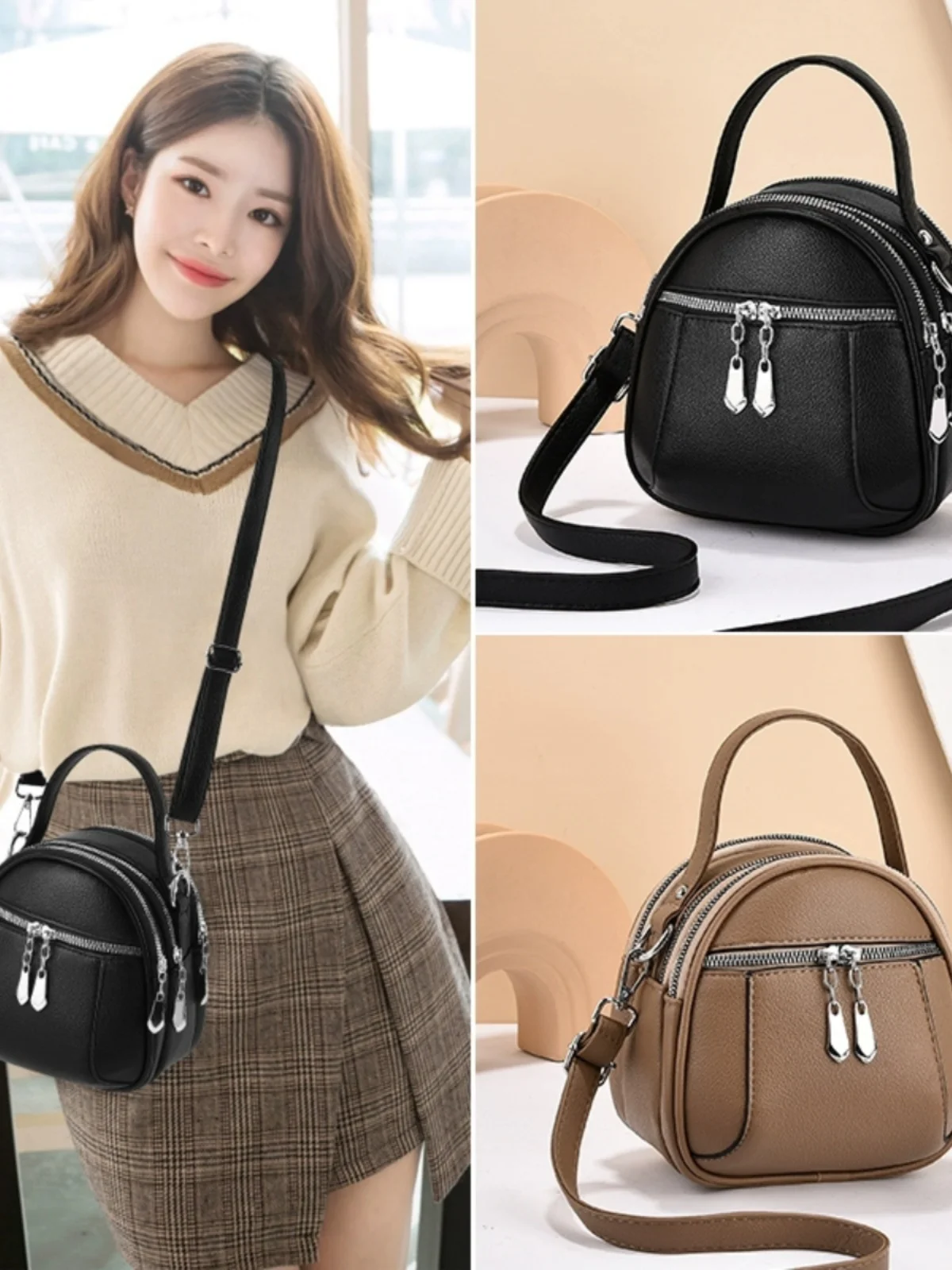 Faionable круглая сумка через плечо из искусственной кожи для женщин среднего возраста, сумка для мамы в стиле ретро, повседневная большая сумка Sli, корейский дизайн, осенняя сумка...
Faionable круглая сумка через плечо из искусственной кожи для женщин среднего возраста, сумка для мамы в стиле ретро, повседневная большая сумка Sli, корейский дизайн, осенняя сумка...