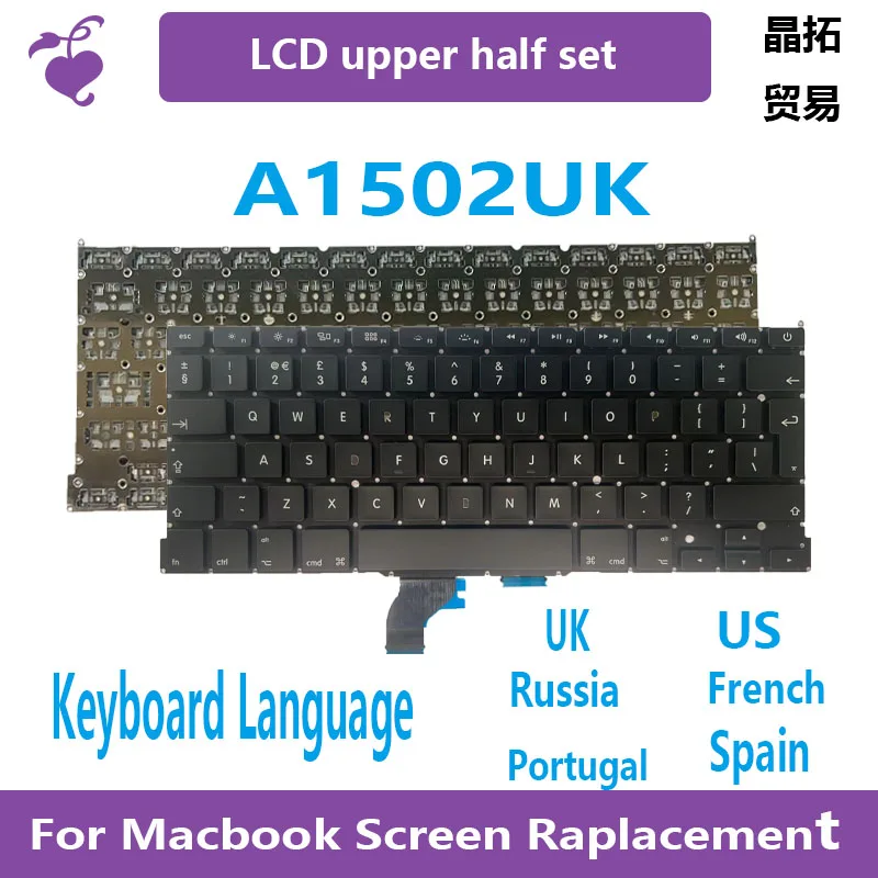 A1502 keyboard suitable for Macbook Pro Retina 13.3-inch laptop, UK, USA, Russia ME864 ME865 ME866 keyboard, brand new 2013-2015
A1502 keyboard suitable for Macbook Pro Retina 13.3-inch laptop, UK, USA, Russia ME864 ME865 ME866 keyboard, brand new 2013-2015