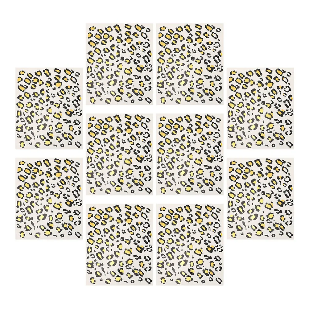 10 Sheets Leopard Pattern Stickers Temporary Tattoos for Women Adult Easy Apply Remove Perfect Parties Cosplay Body Art Supplies
10 Sheets Leopard Pattern Stickers Temporary Tattoos for Women Adult Easy Apply Remove Perfect Parties Cosplay Body Art Supplies