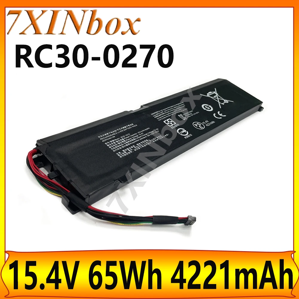 7XINbox OEM RC30-0270 15.4V 65Wh 4221mAh Laptop battery For Razer Blade 15 Base Stealth 2018 Series i7-8750H RZ09-0270 RZ09-0300
7XINbox OEM RC30-0270 15.4V 65Wh 4221mAh Laptop battery For Razer Blade 15 Base Stealth 2018 Series i7-8750H RZ09-0270 RZ09-0300