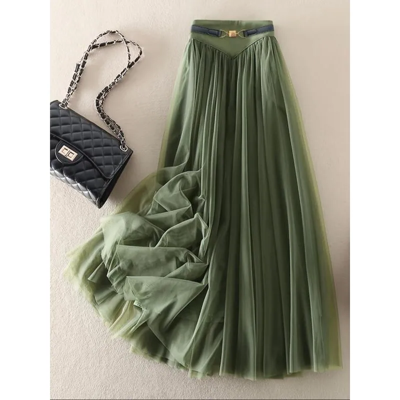 Patchwork A-Line Skirt Mid-Length Spliced Women's Fashion Spring Season Neutral Waist Design Other Fabric Other Process
Patchwork A-Line Skirt Mid-Length Spliced Women's Fashion Spring Season Neutral Waist Design Other Fabric Other Process