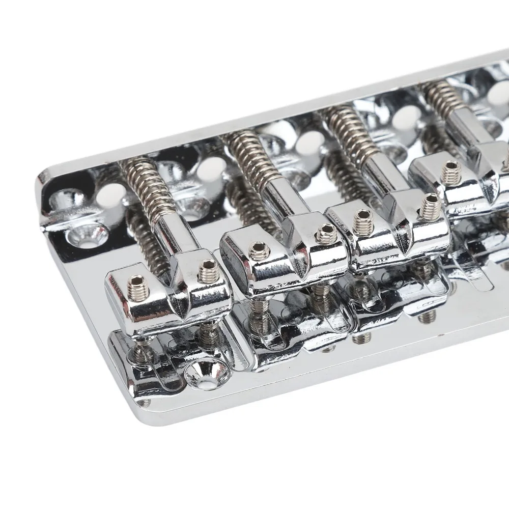 Басовый мост из сплава Серебристый/черный Регулируемое седло 5-струнный бас-бридж Сменный мост Часть электрического баса
Басовый мост из сплава Серебристый/черный Регулируемое седло 5-струнный бас-бридж Сменный мост Часть электрического баса 