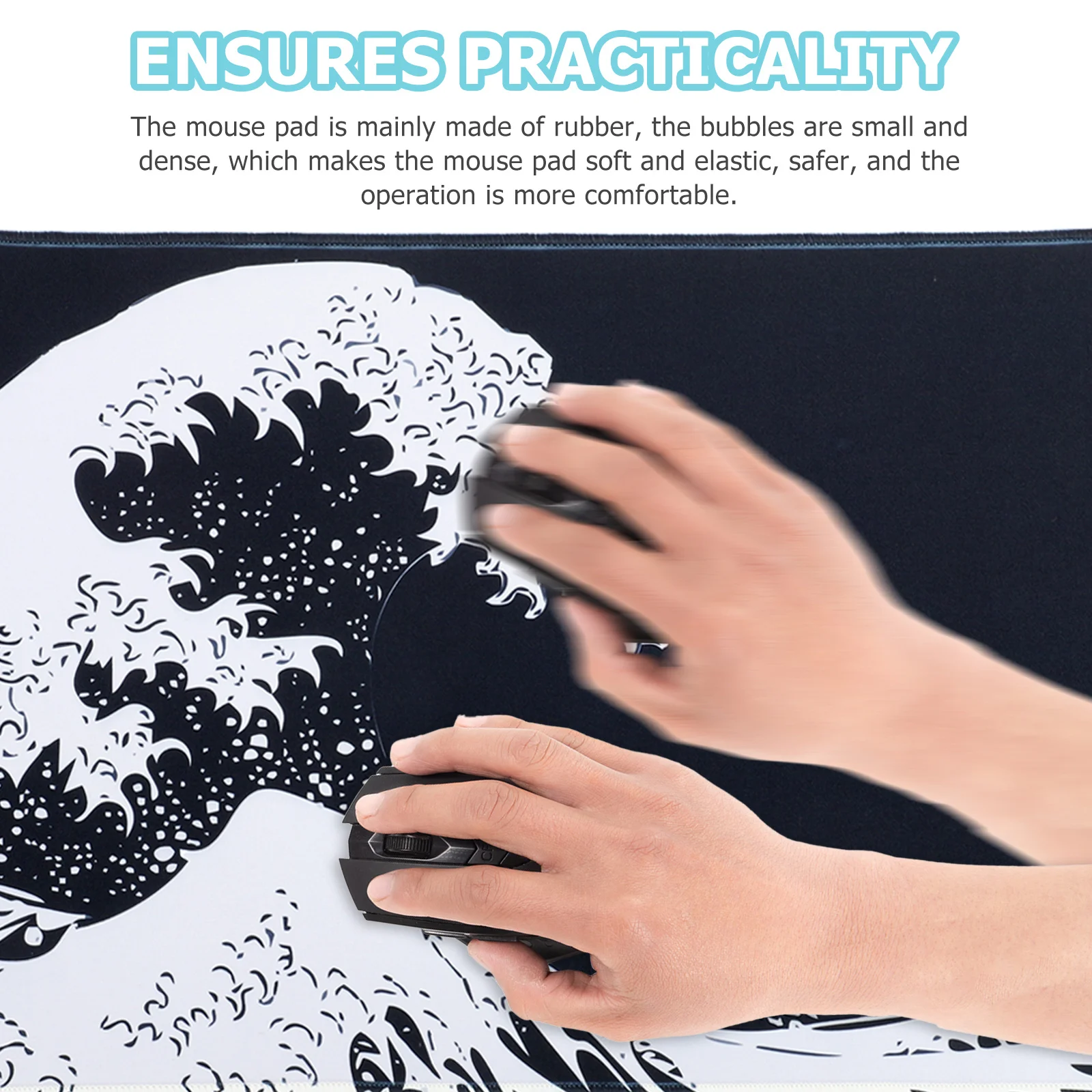 Wave Pattern Mouse Pad Premium Rubber Cloth Anti-Slip Shading High Density Weaving 3mm Thick Gaming Office Desk Accessories
Wave Pattern Mouse Pad Premium Rubber Cloth Anti-Slip Shading High Density Weaving 3mm Thick Gaming Office Desk Accessories