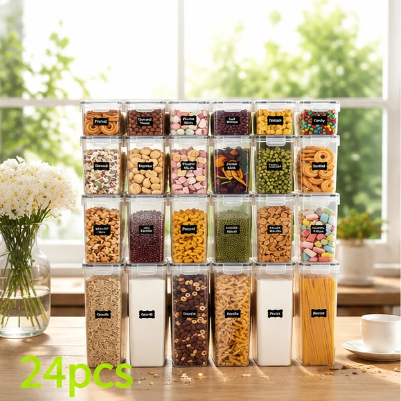 24PCS Sealed Storage Boxes with Lids, Multi-Purpose Organizer for Home, Office & Bathroom, Stackable and Durable Storage
24PCS Sealed Storage Boxes with Lids, Multi-Purpose Organizer for Home, Office & Bathroom, Stackable and Durable Storage