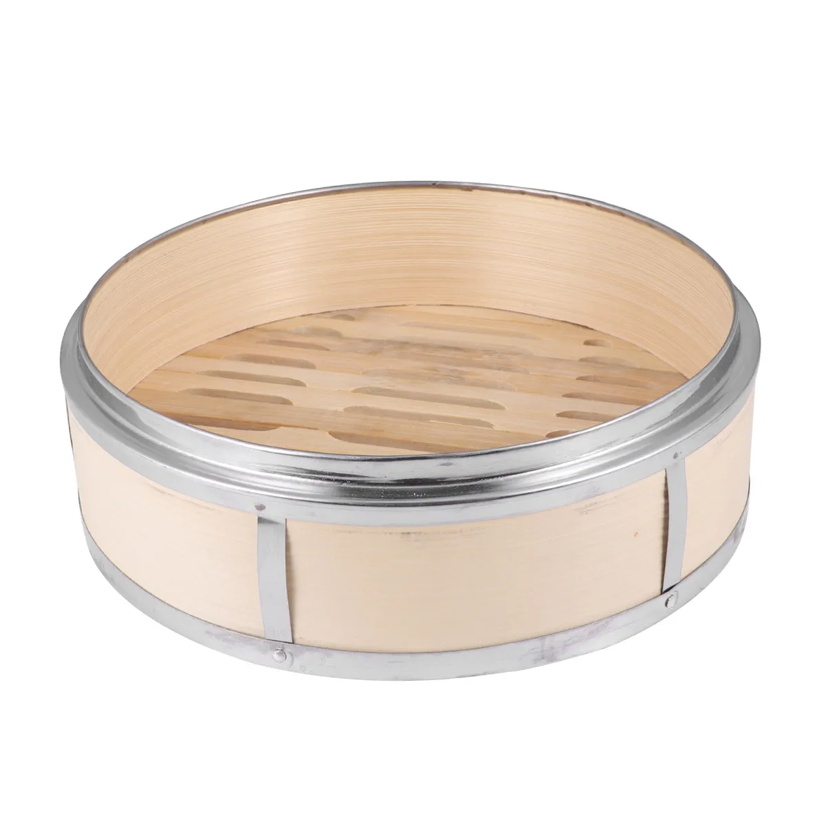 1Pcs Bamboo Steamer Stainless Steel Banding Kitchen Food Steamer Steaming Basket for Dumplings Buns Dim Sum 22Cm
1Pcs Bamboo Steamer Stainless Steel Banding Kitchen Food Steamer Steaming Basket for Dumplings Buns Dim Sum 22Cm