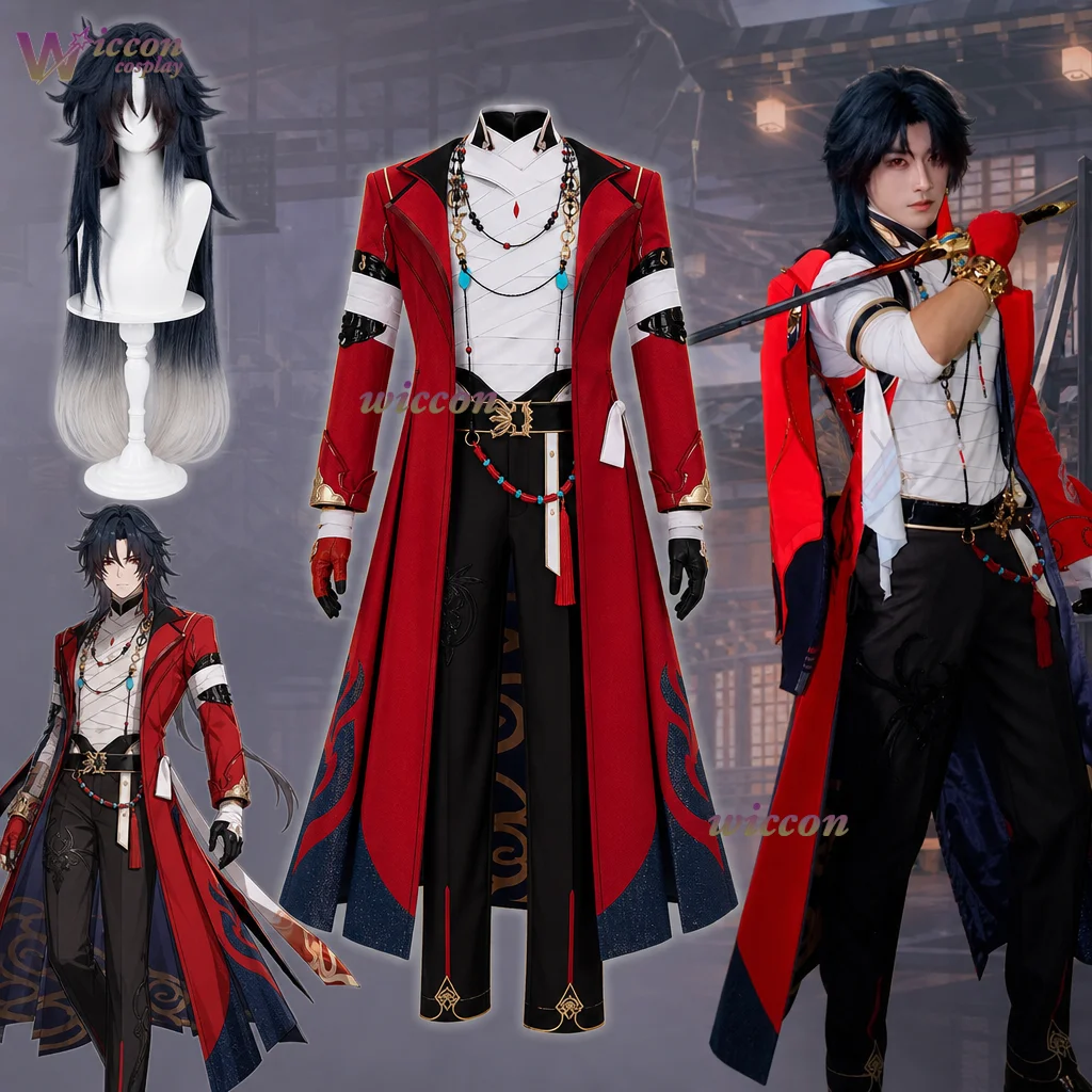 Honkai Star Rail Qian Ye Blade Cosplay Costume - Red Coat Black Trousers Second Phase Paradise Outfit for Halloween Role Play
Honkai Star Rail Qian Ye Blade Cosplay Costume - Red Coat Black Trousers Second Phase Paradise Outfit for Halloween Role Play