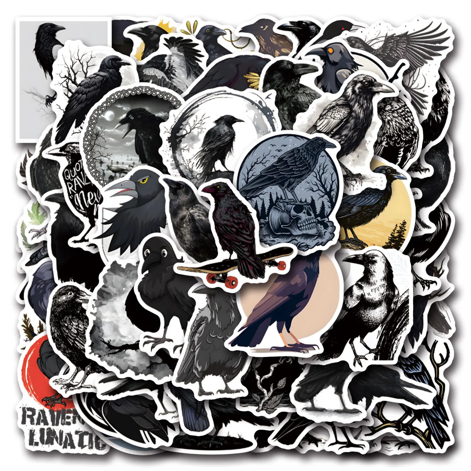 10/55PCS Black crow Personality Mysterious Doodle Cartoon Decorative Scooter Laptop DIY Waterproof Sticker Kids Toy
10/55PCS Black crow Personality Mysterious Doodle Cartoon Decorative Scooter Laptop DIY Waterproof Sticker Kids Toy