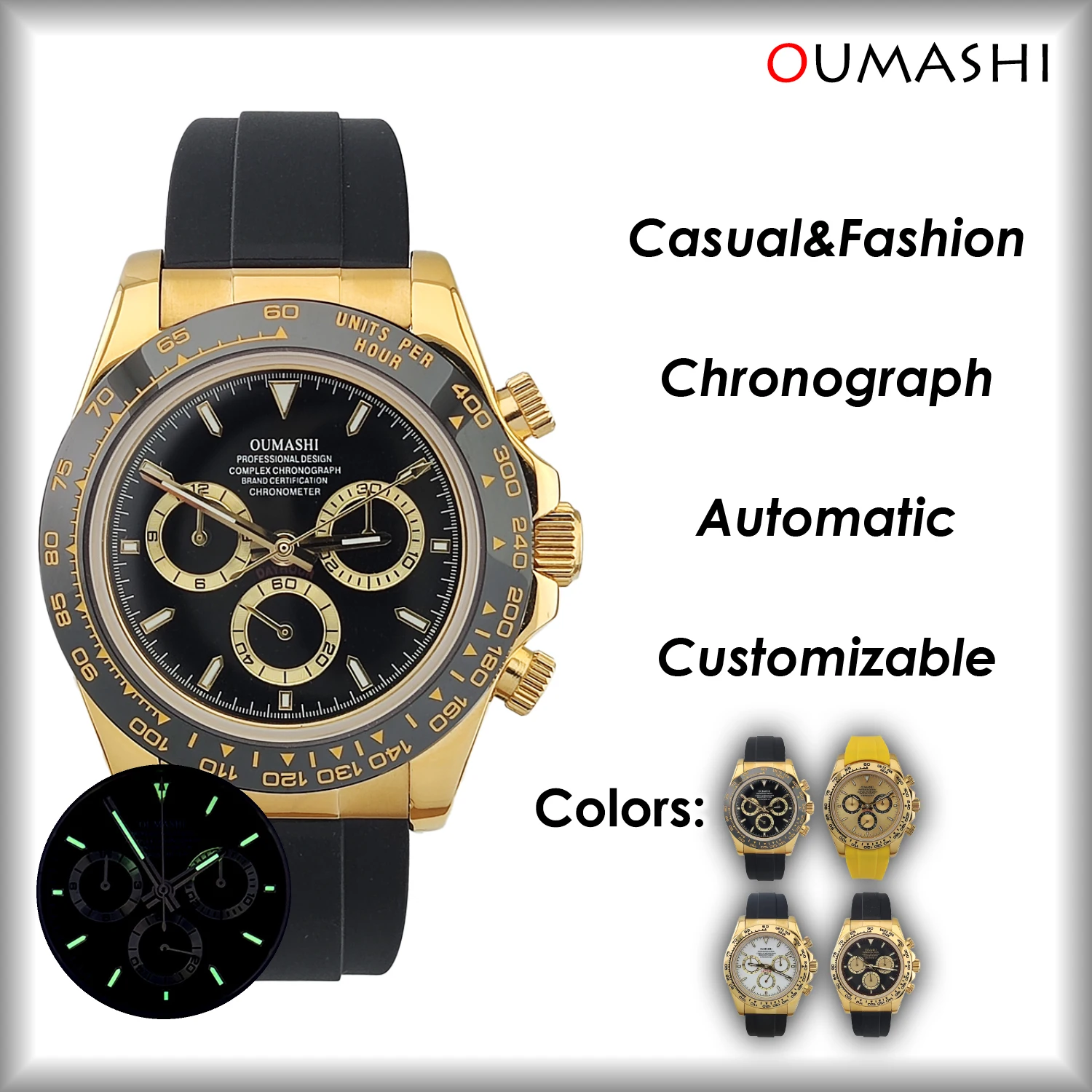 Men's watch Automatic Winding Chronograph Luminous Luxury Business Waterproof Sapphire Customizable 4613 movement 4130 Watch
Men's watch Automatic Winding Chronograph Luminous Luxury Business Waterproof Sapphire Customizable 4613 movement 4130 Watch