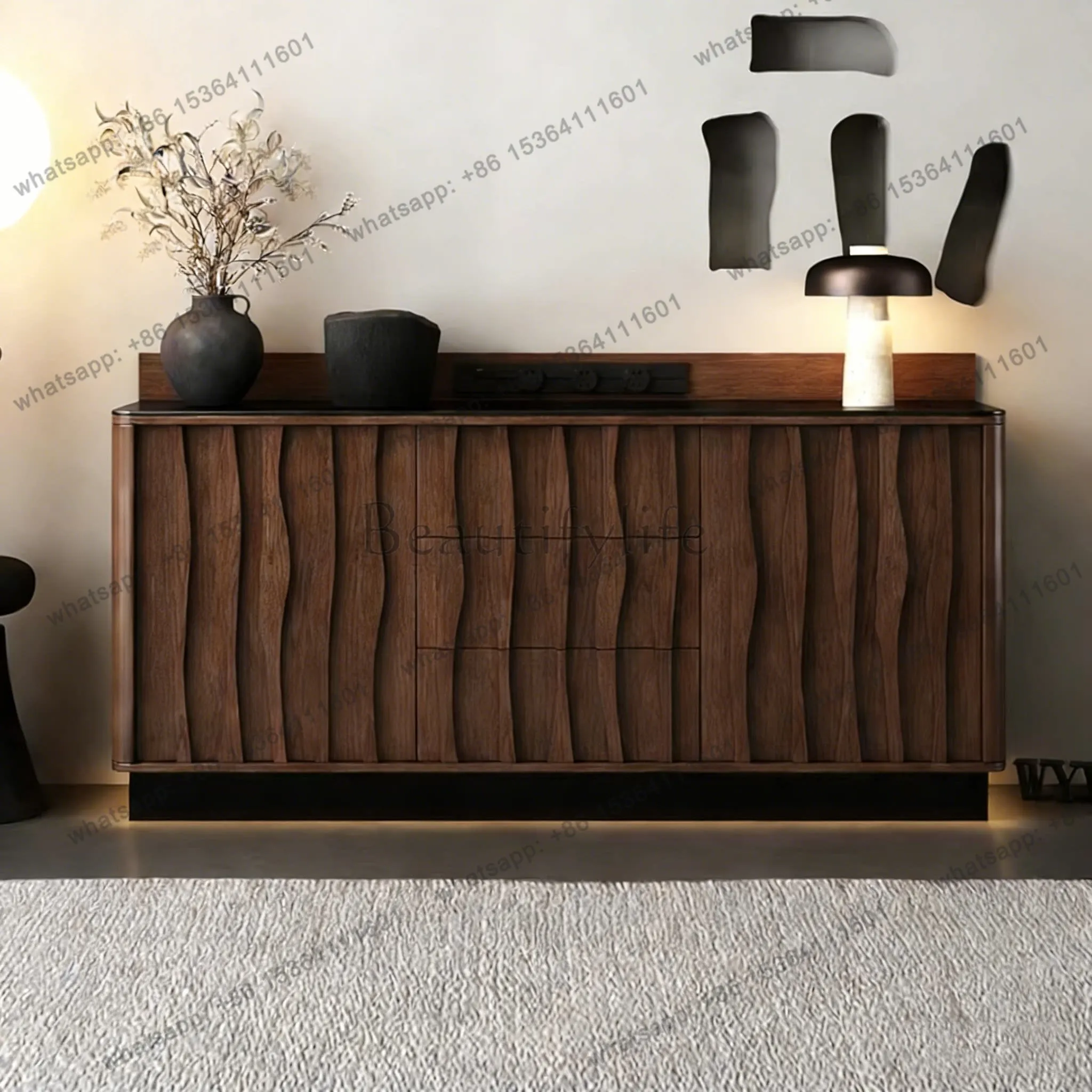 New Chinese side cabinet function black walnut ash wood solid wood restaurant hotel tea cabinet
New Chinese side cabinet function black walnut ash wood solid wood restaurant hotel tea cabinet