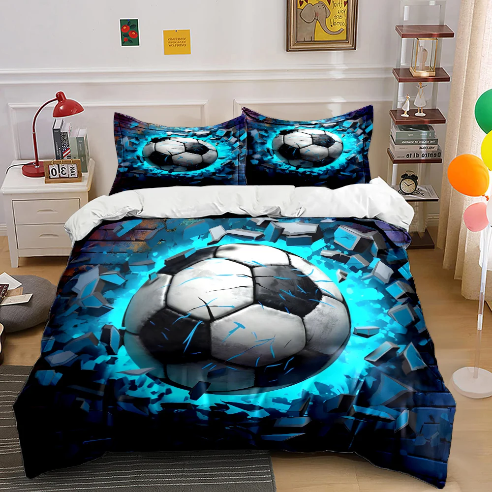 3D Football HD Print Bedding Set Duvet Cover 1 Duvet Cover 2 Pillowcases Adult and Children Bedding Set Luxury To Kids Gifts
3D Football HD Print Bedding Set Duvet Cover 1 Duvet Cover 2 Pillowcases Adult and Children Bedding Set Luxury To Kids Gifts