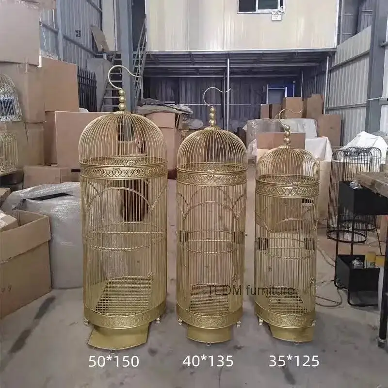 Large courtyard Extra Cage Cage Large outdoor Parrot iron Villa Cylindrical European retro Bird Birds Cages Budgie Canary Bird Z
Large courtyard Extra Cage Cage Large outdoor Parrot iron Villa Cylindrical European retro Bird Birds Cages Budgie Canary Bird Z