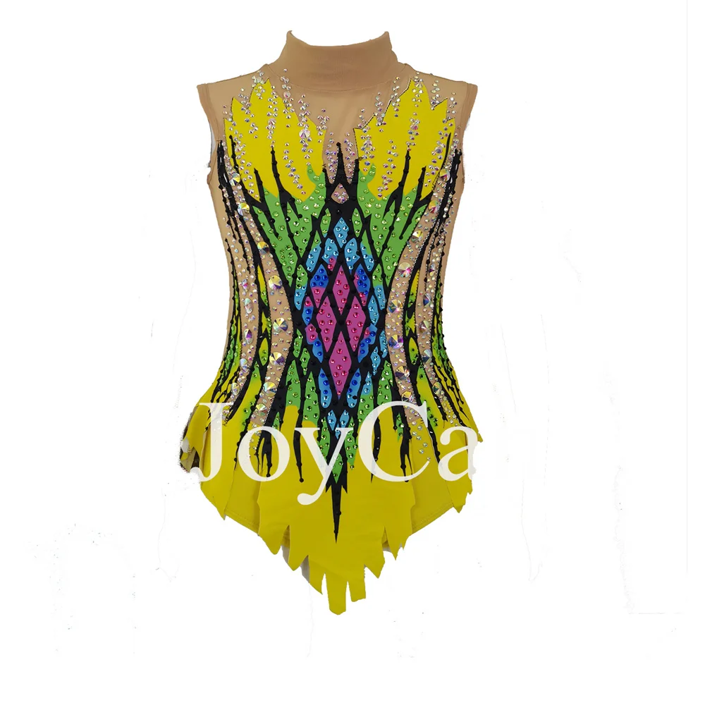 JoyCan Rhthmic Gymnastics Leotards Girls Women Yellow Spandex Elegant Dance Wear for Competitiion
JoyCan Rhthmic Gymnastics Leotards Girls Women Yellow Spandex Elegant Dance Wear for Competitiion