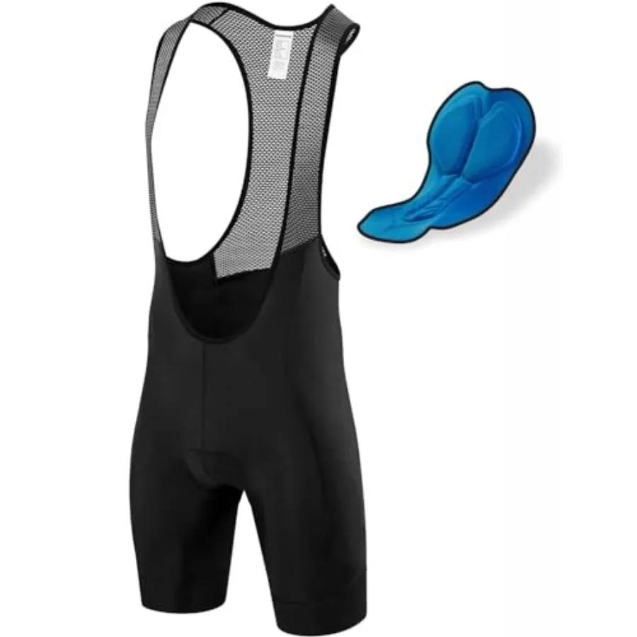 qualidyne Men's Cycling Bib Shorts, 4D 4-Layer Silicone Chamois, Breathable Mesh Bib, Double-Layer Leg Hem, Road Bike
qualidyne Men's Cycling Bib Shorts, 4D 4-Layer Silicone Chamois, Breathable Mesh Bib, Double-Layer Leg Hem, Road Bike