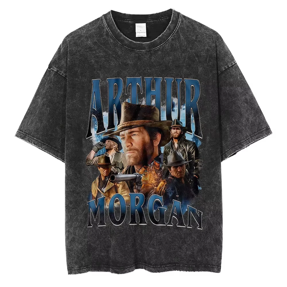 Hot Game Arthur Morgan Vintage Washed T-shirts Men's High Quality Fashion Gothic T Shirt Unisex Short Sleeve T-shirt Streetwear
Hot Game Arthur Morgan Vintage Washed T-shirts Men's High Quality Fashion Gothic T Shirt Unisex Short Sleeve T-shirt Streetwear