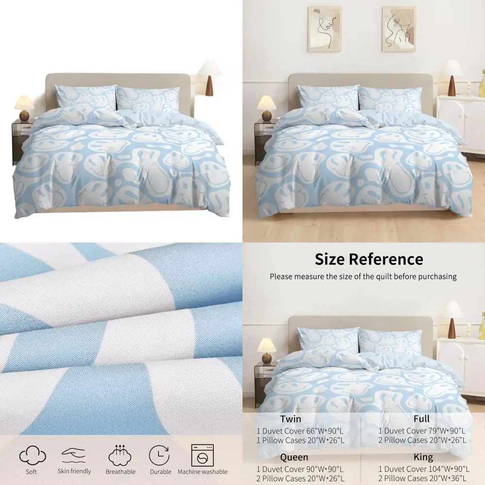 King Size Retro Hippie Duvet Cover Set, 3-Piece Soft Microfiber Bedding with Zipper & Corner Ties, Light Blue Girl Bedding with
King Size Retro Hippie Duvet Cover Set, 3-Piece Soft Microfiber Bedding with Zipper & Corner Ties, Light Blue Girl Bedding with