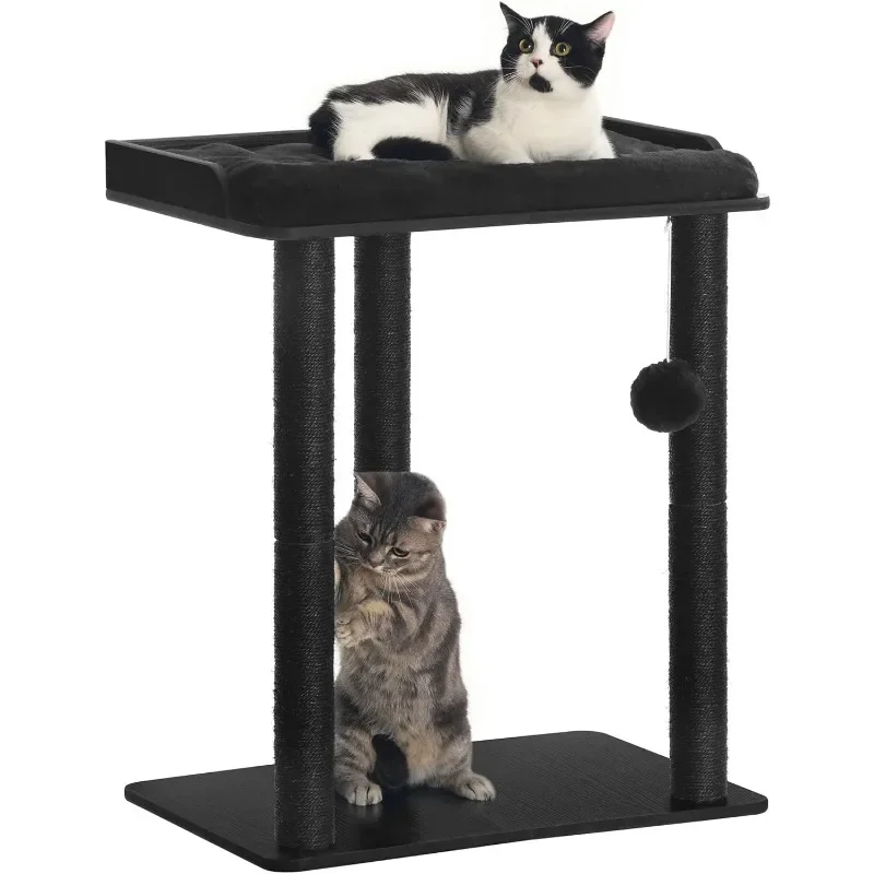 26.7in Cat Tree Tower Condo, Cat Scratch Posts for Indoor Cats, Big Plate, Three 23.6in Full Sisal Scratching Posts
26.7in Cat Tree Tower Condo, Cat Scratch Posts for Indoor Cats, Big Plate, Three 23.6in Full Sisal Scratching Posts